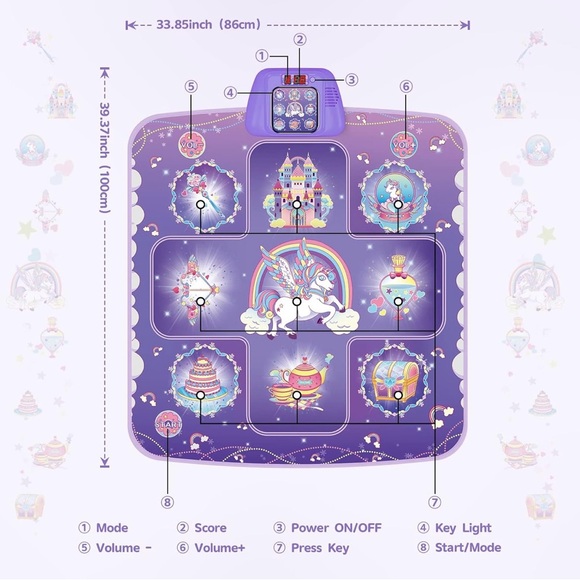 Interactive Purple Musical Playmat - Picture 3 of 7